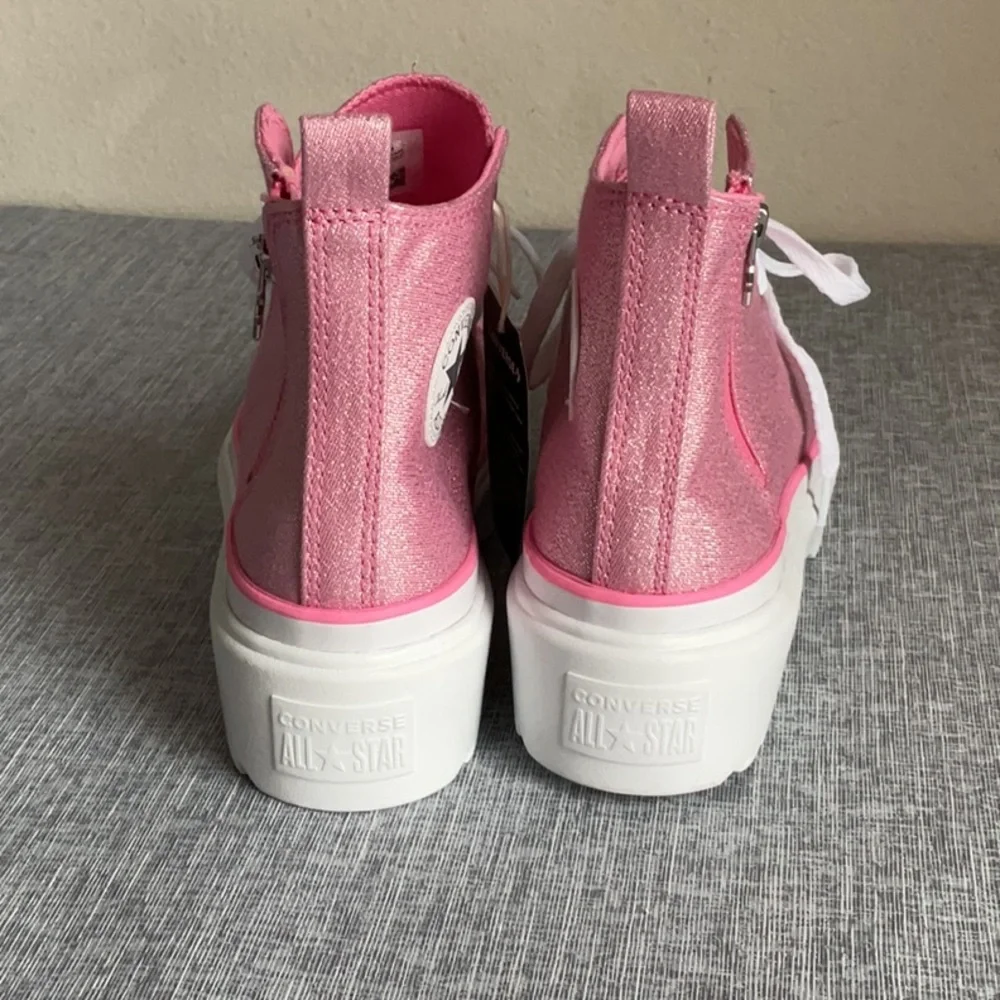 New Converse All Star Sparke Pink Platform High-Top Sneakers Junior 6/ Womens 8